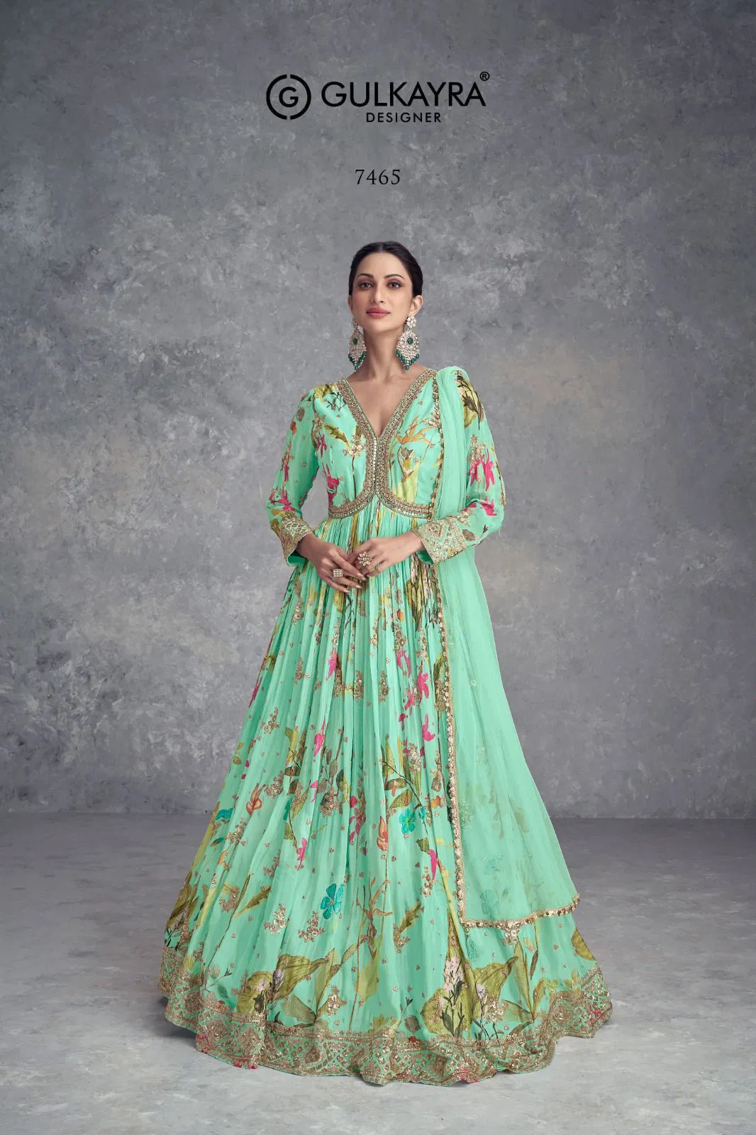 Anayah By Gulkayra Real Chinon Wedding Gown With Dupatta Wholesale Shop In Surat